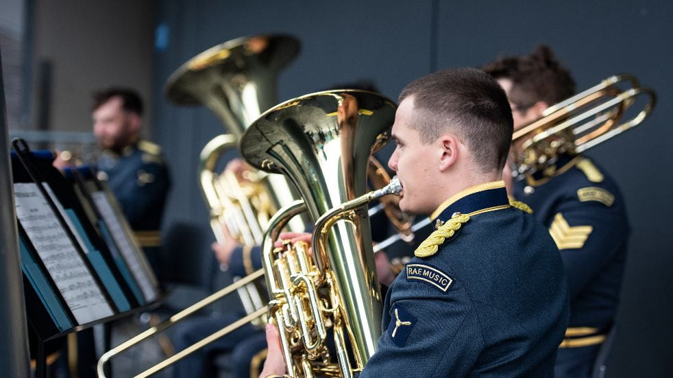 RAF brass band
